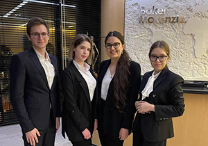 Студенты ИПНБ успешно выступили на юридическом конкурсе Baker McKenzie Pre-Moot в составе команды РАНХиГС 