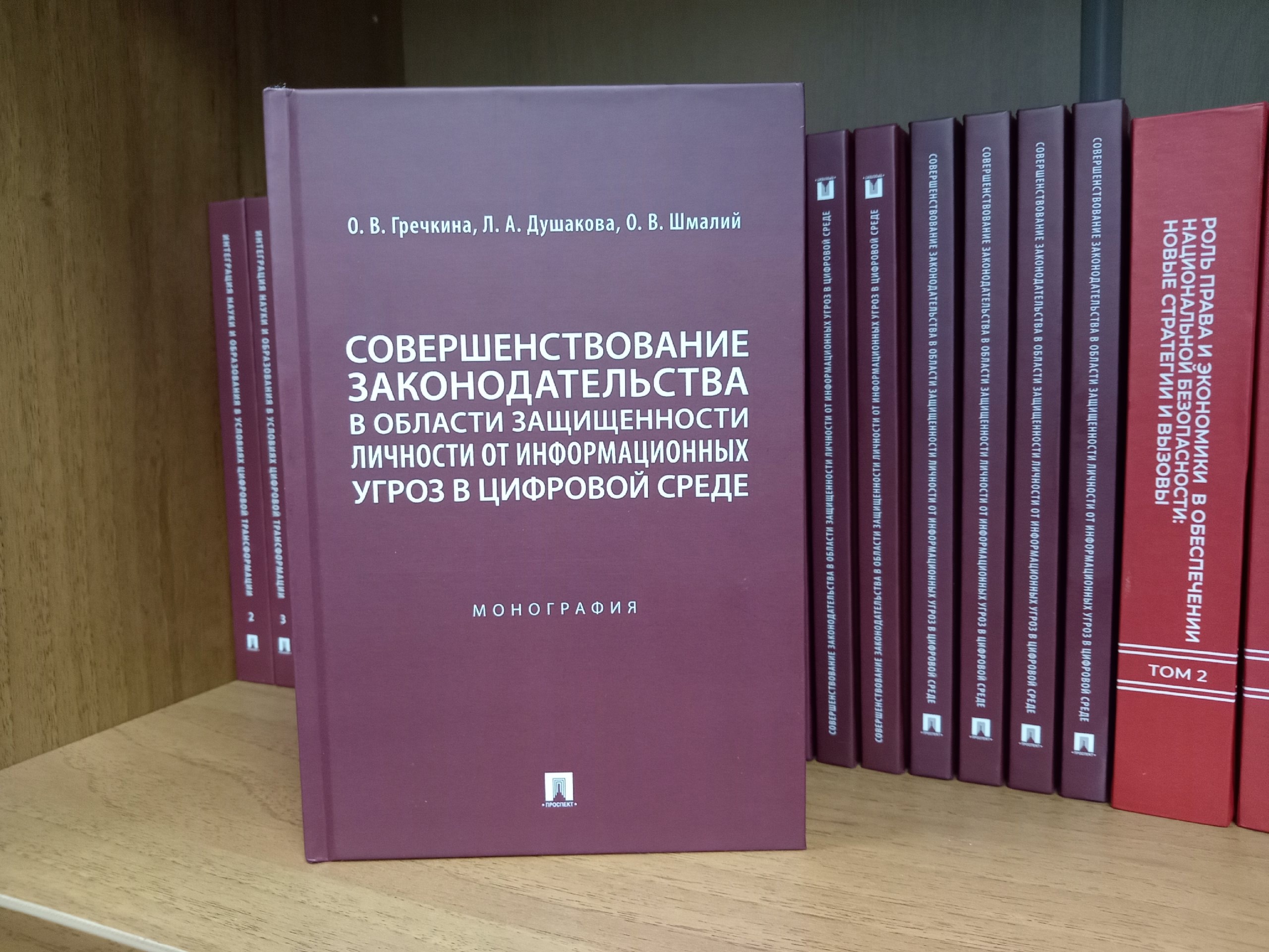 Опубликована монография преподавателей ИПНБ о совершенствовании законодательства в области информационной безопасности