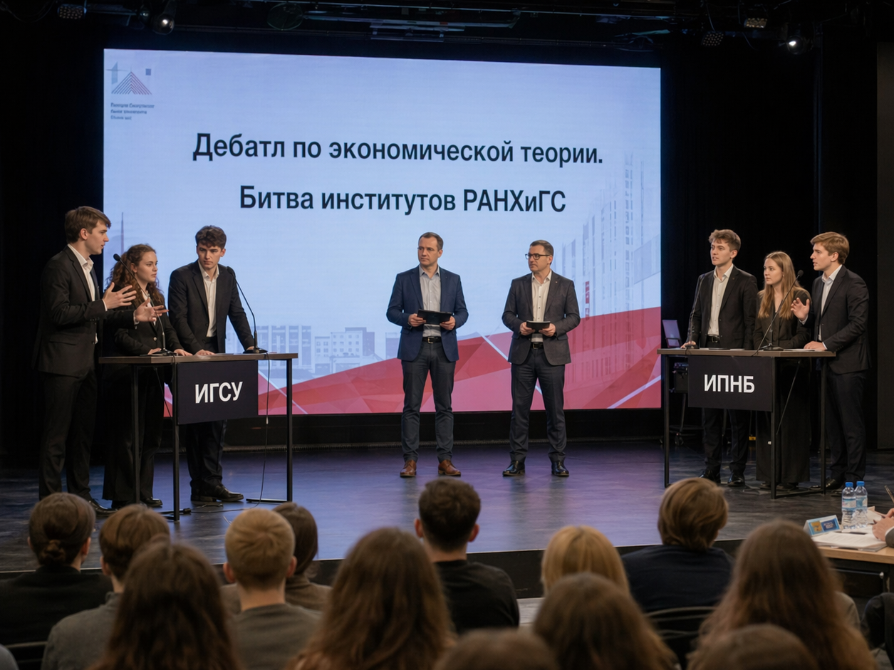 Битва институтов РАНХиГС: дебатл по экономической теории