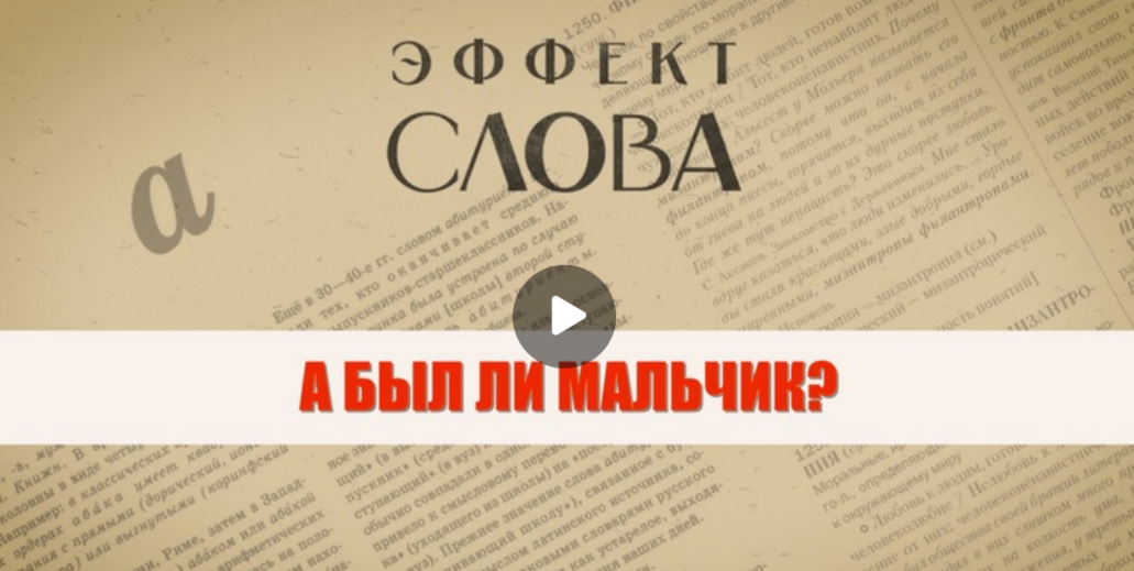 20.12.2024 Г.Г. Слышкин в выпуске программы «Эффект слова» о выражении «А был ли мальчик?»