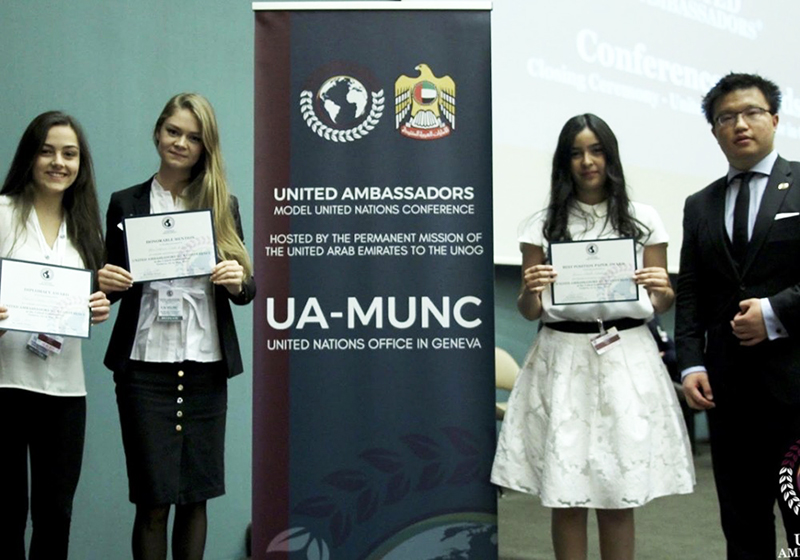 Студентка ИПиНБ РАНХиГС удостоена почетной грамоты Конференции – модели послов ООН в Женеве